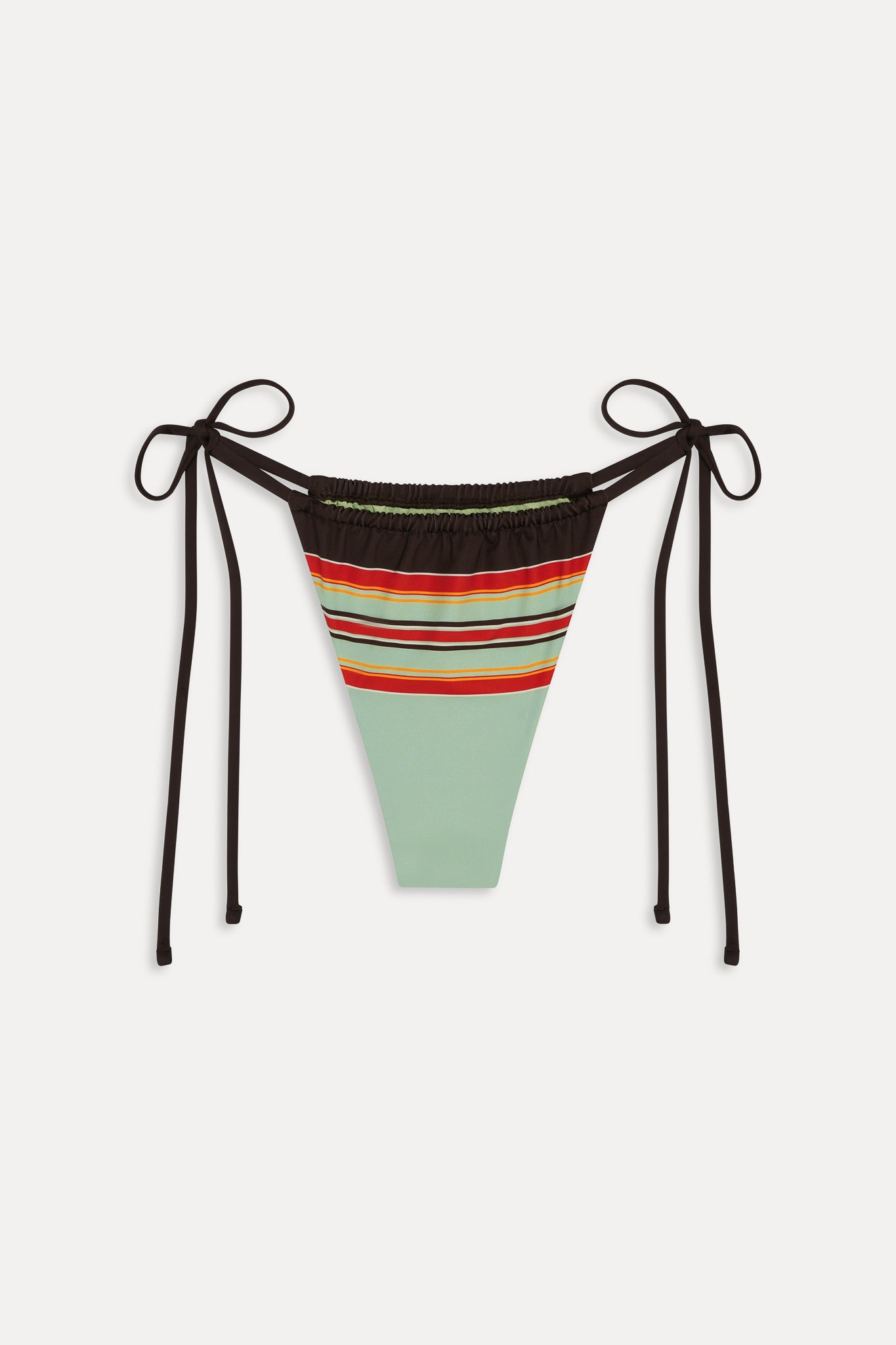 Tia Striped Skimpy Bikini Bottom  Desert Dusk
