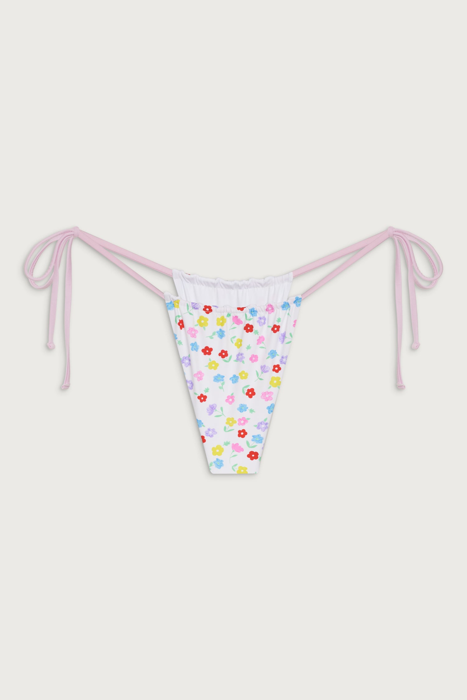 Tia Floral Skimpy Bikini Bottom  Dune Daisy