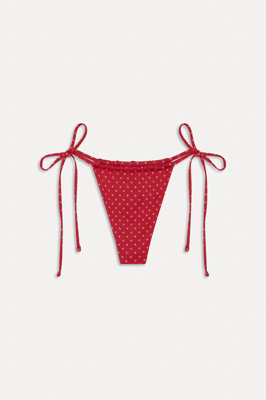 BELLA HADID Tia Skimpy Bikini Bottom Lovebug by Frankies Bikinis 