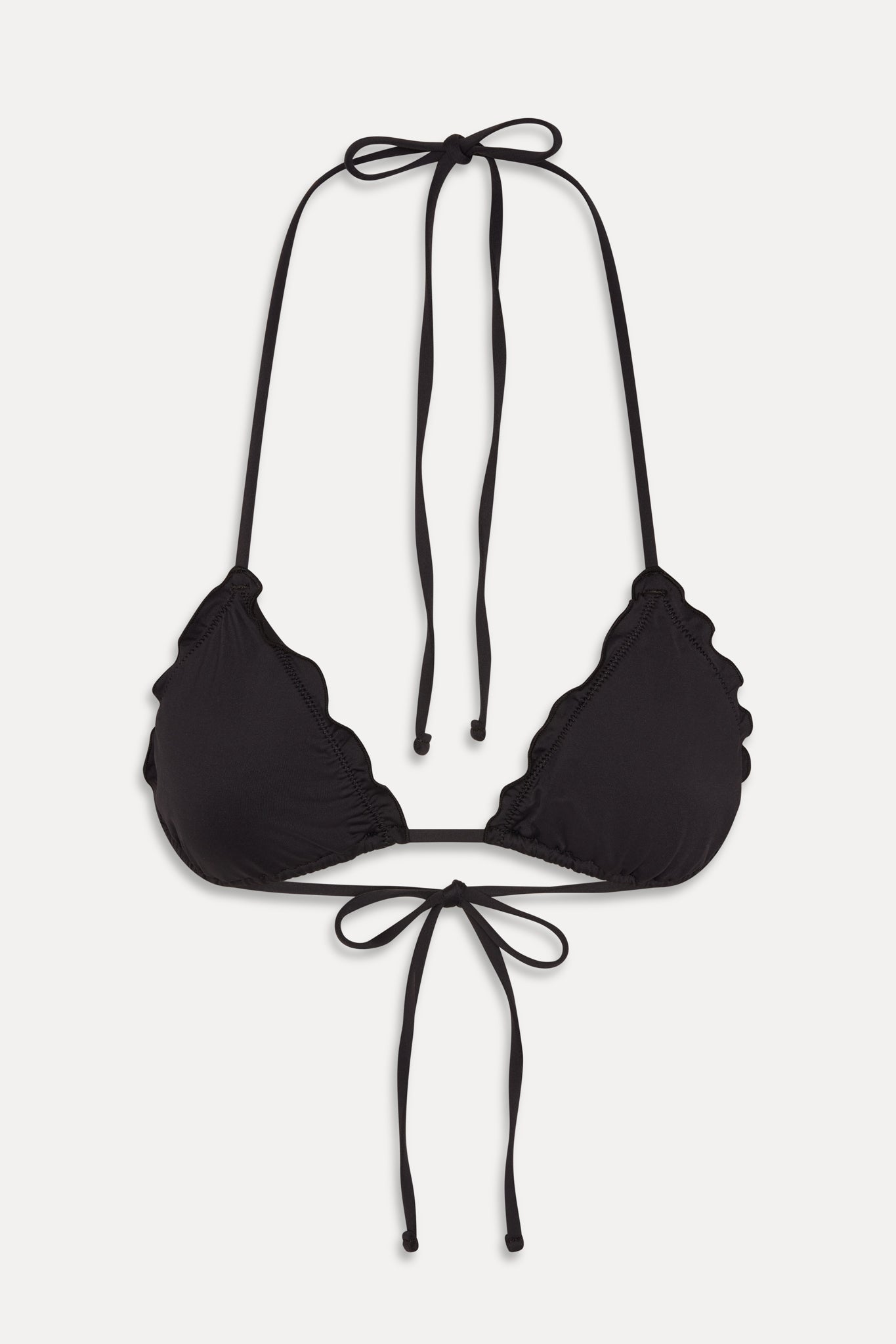 Tidal Skimpy Halter Bikini Top  Black