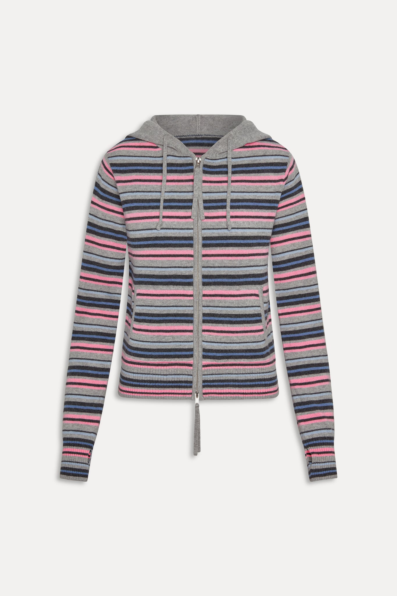 Topanga Cashmere Zip Up Hoodie  Rain Puddle