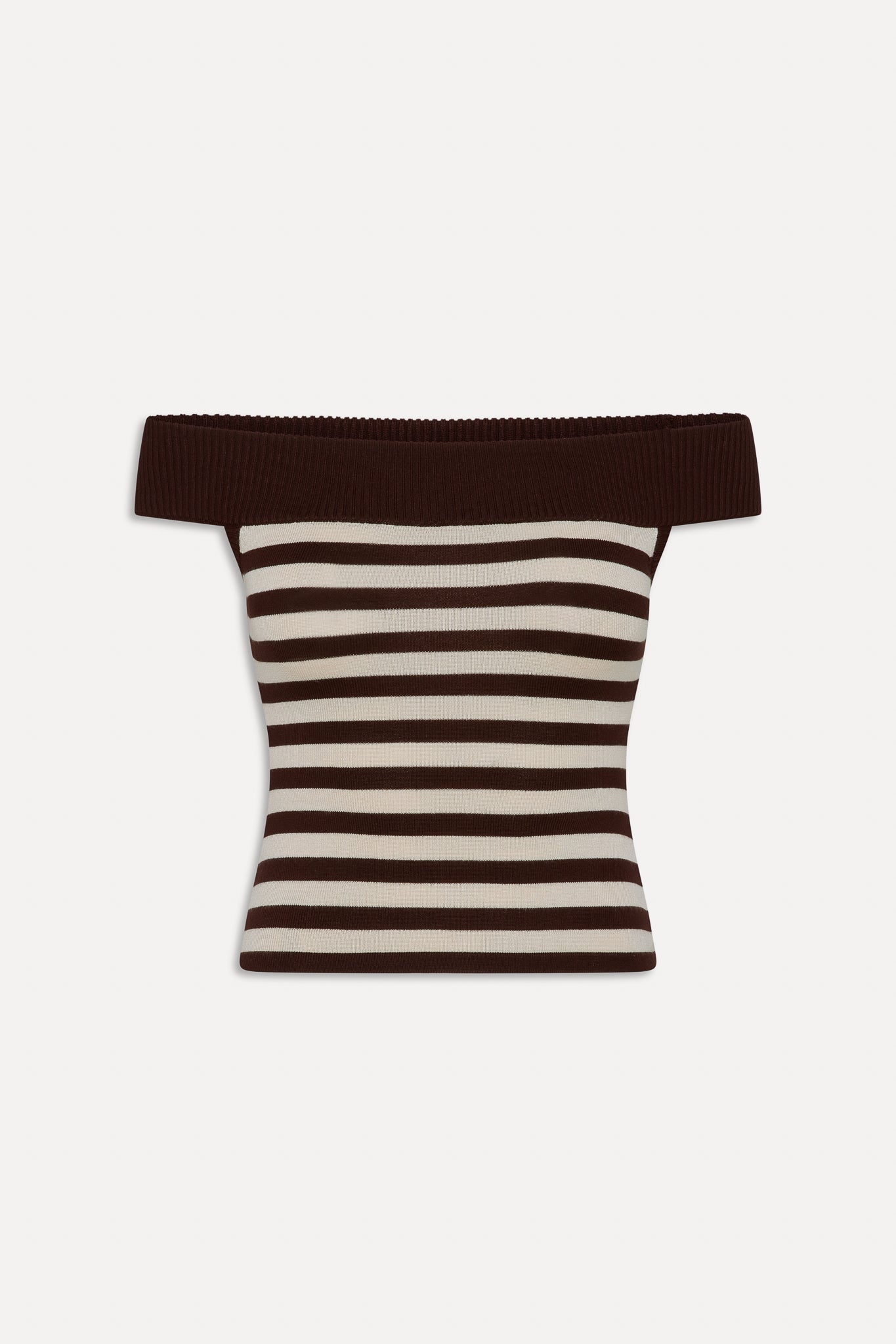 x BELLA HADID Tucker Knit Top  Cowboy Stripe