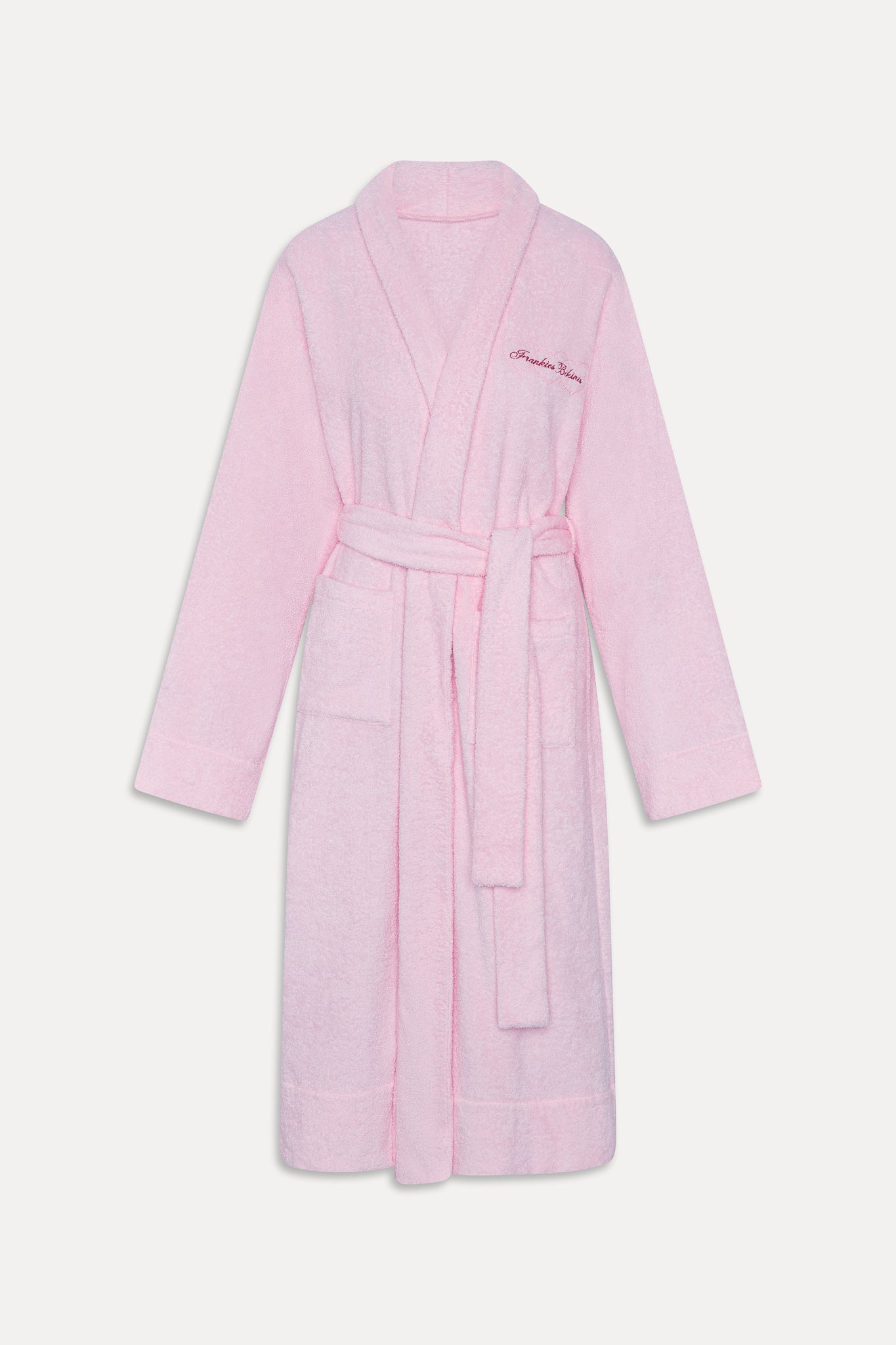 Valentine Terry Robe  Bouquet Pink