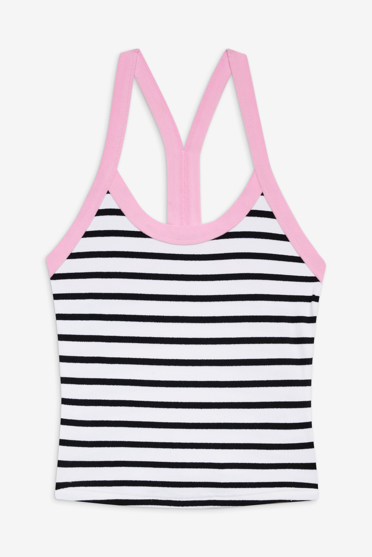 Velma Racerback Tank Top  Vintage Stripe