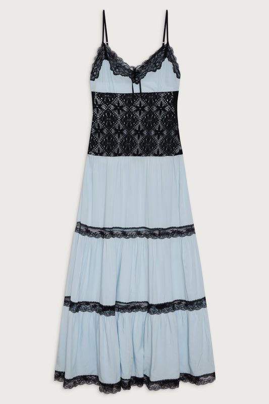 Vineyard crochet maxi dress moonlight by Frankies Bikinis 