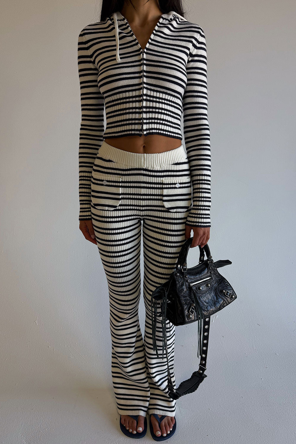Camden Striped Knit Pants  Starlit Stripe