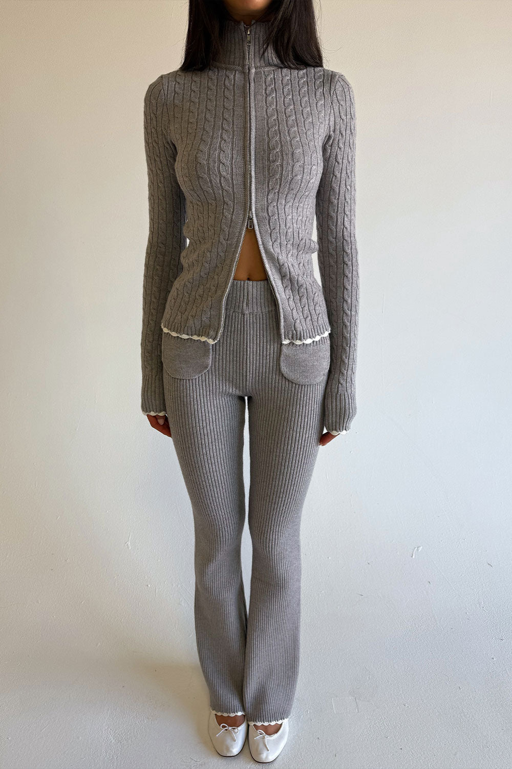 Camden Knit Pants  Rain Cloud