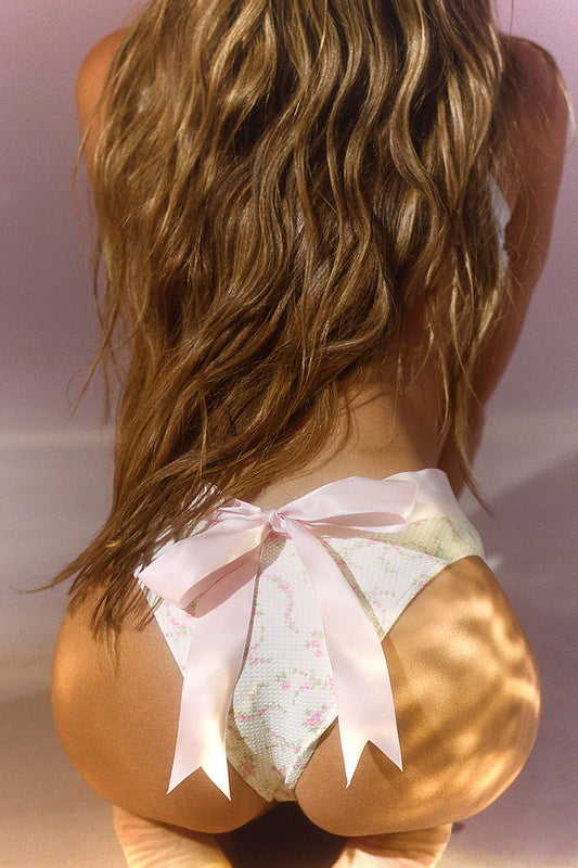 Enzo Waffle Cheeky Bikini Bottom Day Lily by Frankies Bikinis 