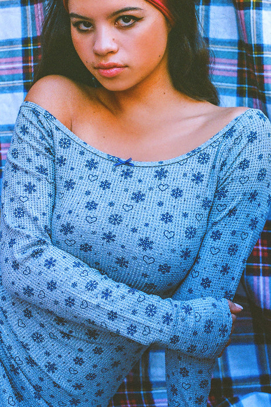 Lumi Waffle Mini Dress Apres Ski by Frankies Bikinis 