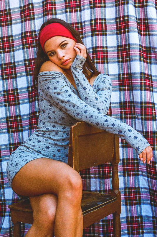 Lumi Waffle Mini Dress Apres Ski by Frankies Bikinis 