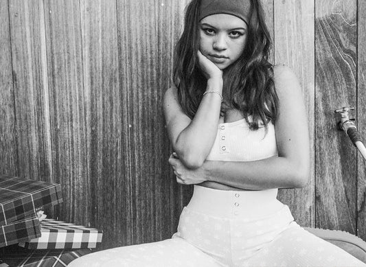 Sugar Waffle Bralette Top and Noelle Waffle Legging by Frankies Bikinis 