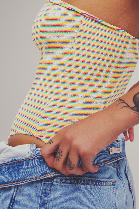 Pride Campaign Stella Lovers Stripe Terry One Piece by Frankies Bikinis 