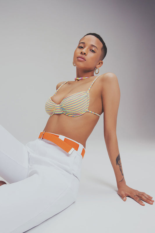 Pride Campaign Maggie Underwire Bikini Top by Frankies Bikinis 