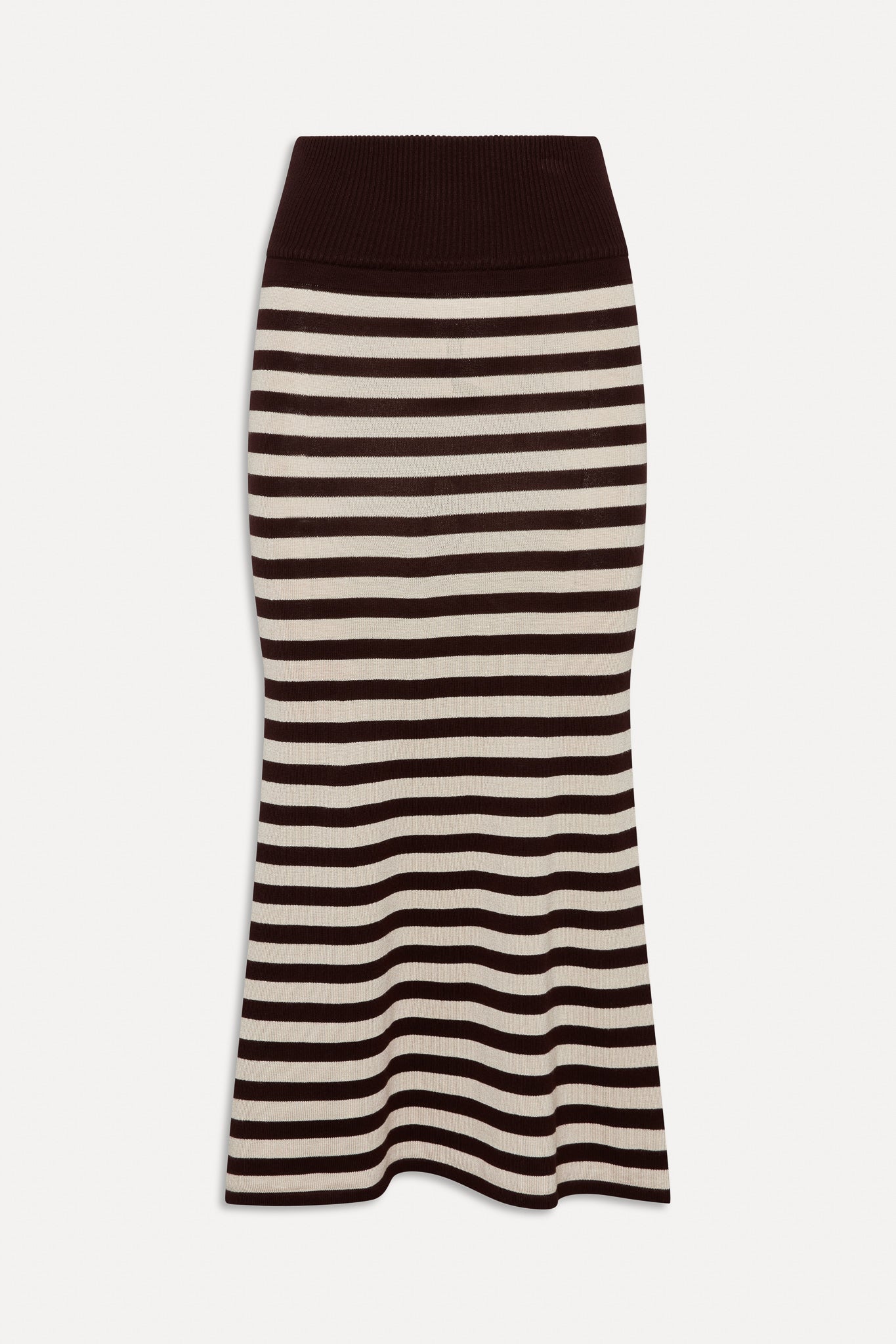 x BELLA HADID Tucker Knit Midi Skirt  Cowboy Stripe