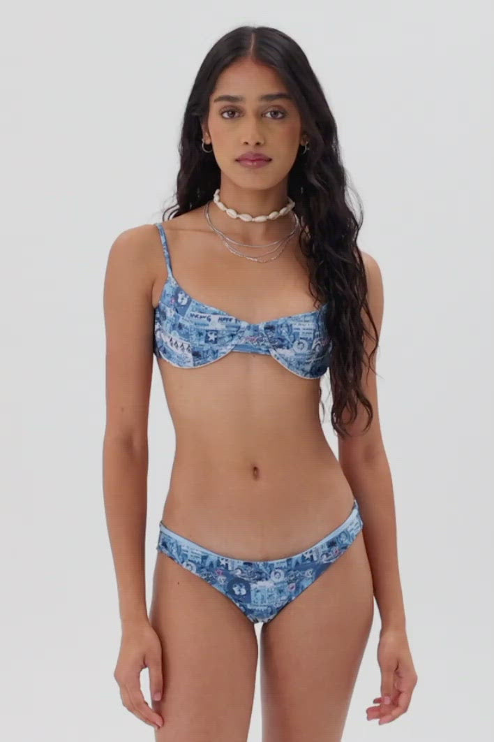 Marina bikini bottom underwear - Baby blue – Mennillo
