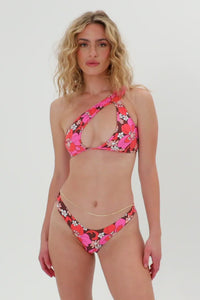 Syd Floral One Shoulder Bikini Top Tropics Video