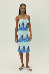 Hope Terry Strapless Dress Blue Tides Video