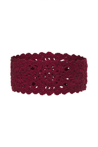 Amore Crochet Headband Ruby