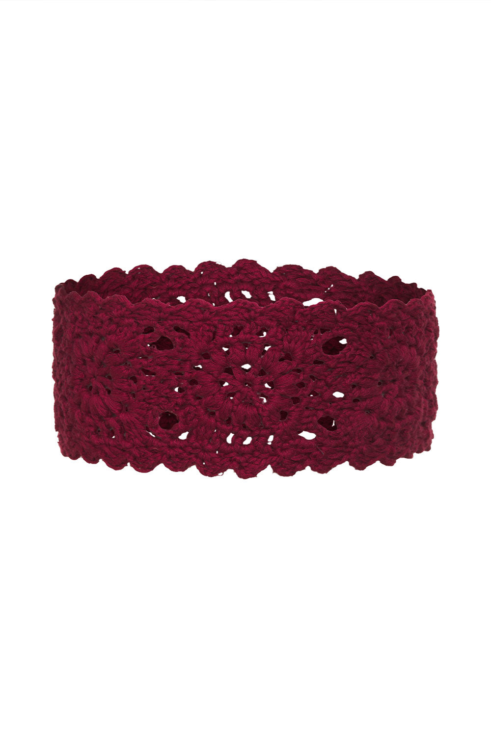 Amore Crochet Headband  Ruby