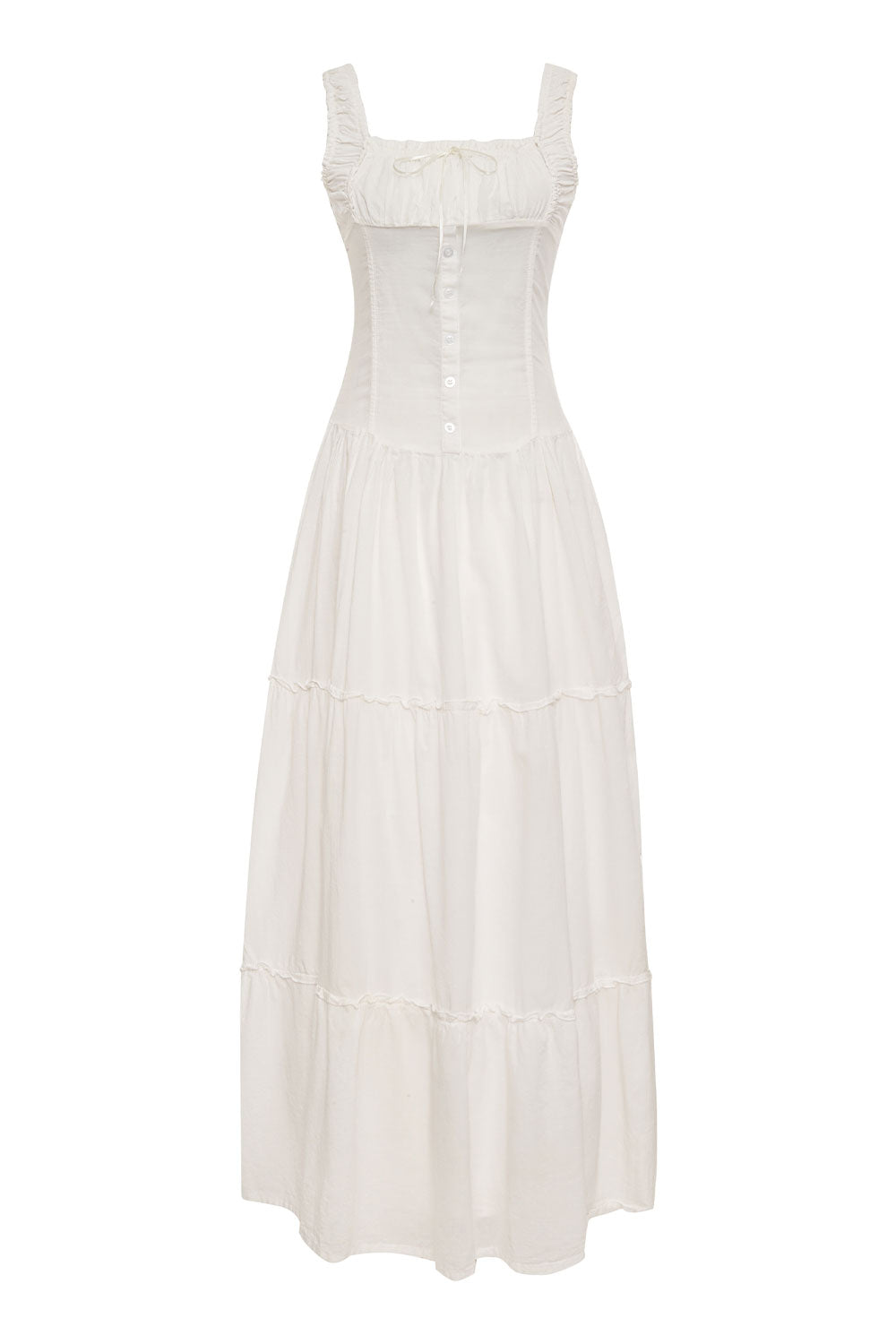 ruffle summer dress Frankies Bikinis - Christabelle Ruffle Maxi Dress