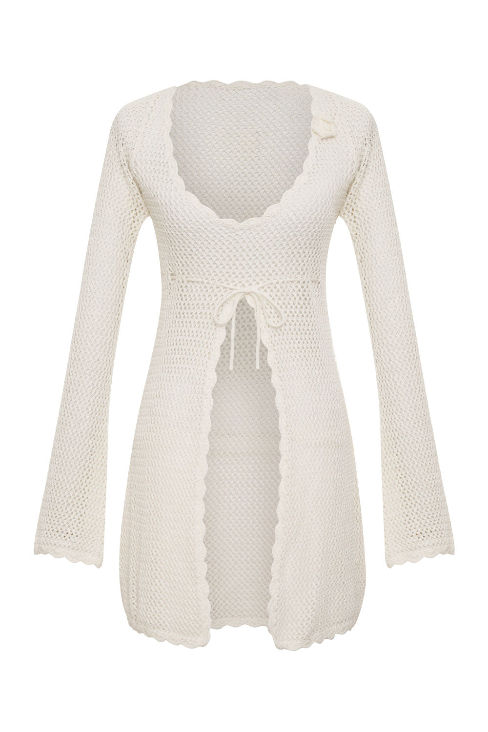 Collette Crochet Tunic - White