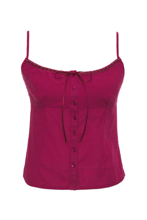 Rhea Lightweight Tank – Bordeaux