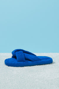 Juna Pacific Blue Terry Slide Sandals