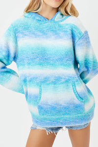 Aiden Knit Sweatshirt Blue Horizon