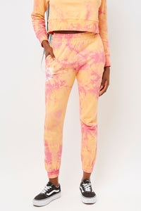 aiden sherbet tie dye slim fit sweatpant with pockets