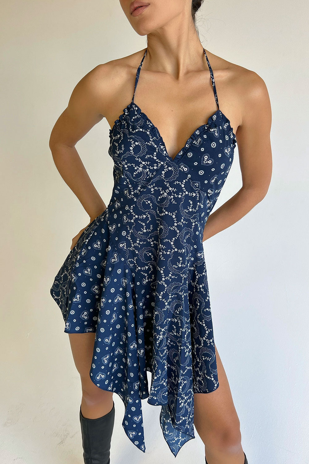 Anastasia Bandana Halter Dress - Dixie Anastasia Bandana Halter Dress - Dixie
