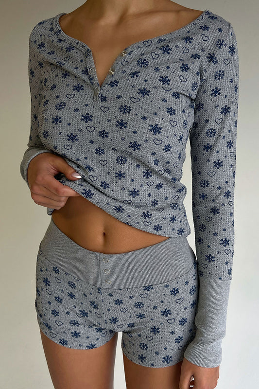 Product--Angel Waffle Long Sleeve Top Apres Ski