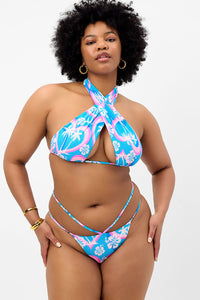 Bash Mesh Halter Bikini Top Tropic Love