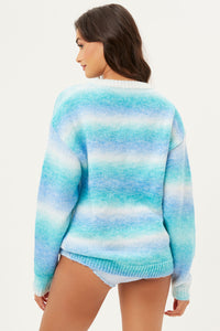 Bennie Oversized Blue Horizon Knit Sweater