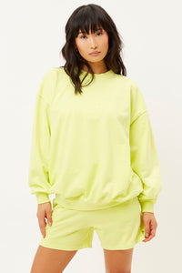 Bennie Lemonade Oversized Crewneck Sweatshirt
