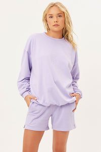 Bennie Lilac Oversized Crewneck Sweatshirt