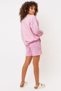 Bennie Love Pink Oversized Crewneck Sweatshirt