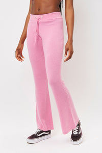 breakwater rose pink cashmere flare pants