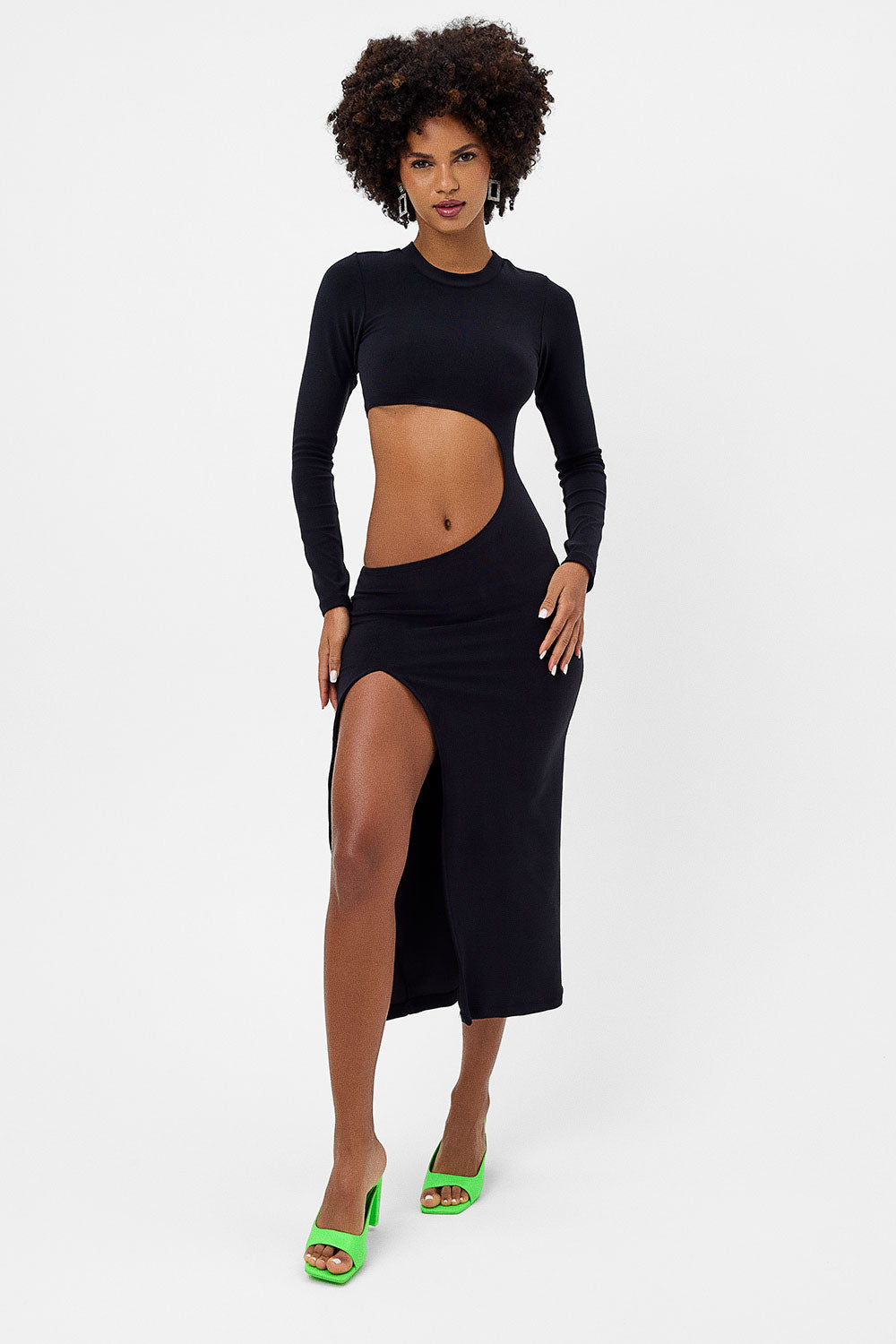 frankies bikinis black dress Dolly Knit Mini Dress