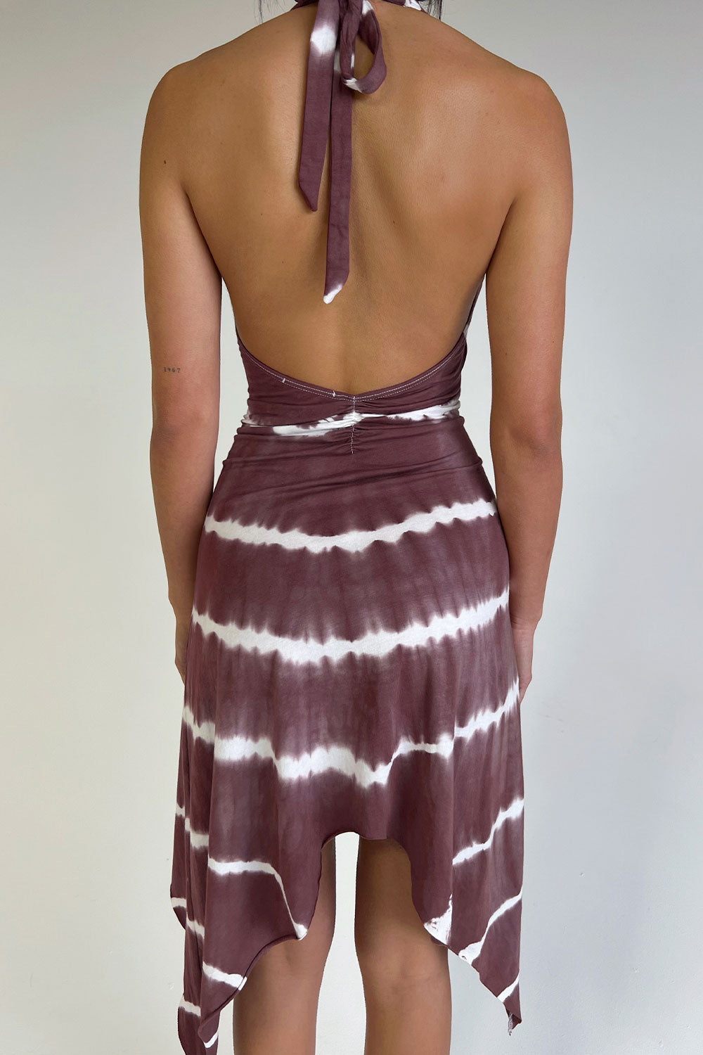 Claudia Halter Tie Dye Dress - Taro Tie Dye Claudia Halter Tie Dye Dress - Taro Tie Dye