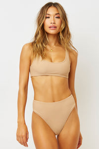 Connor Earth Ribbed Bralette Top