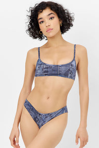 Dawson Cheeky Bikini Bottom Blue Jean