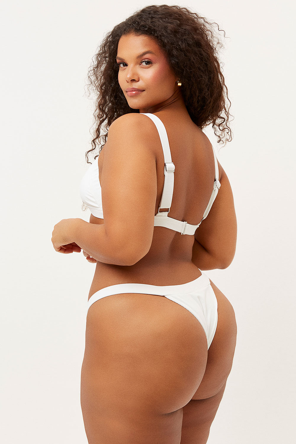 Georgia Skimpy Bikini Bottom - White