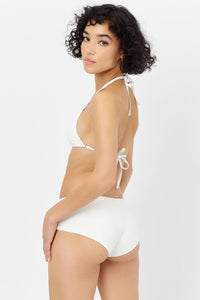 Ivy Triangle Bikini Top White