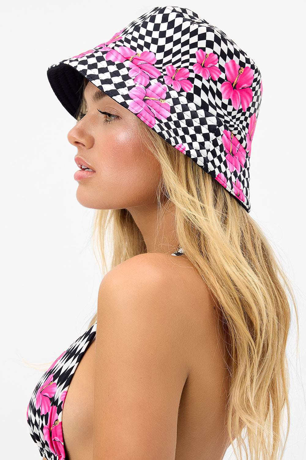 Jax Bucket Hat - Black Morrison Hibiscus