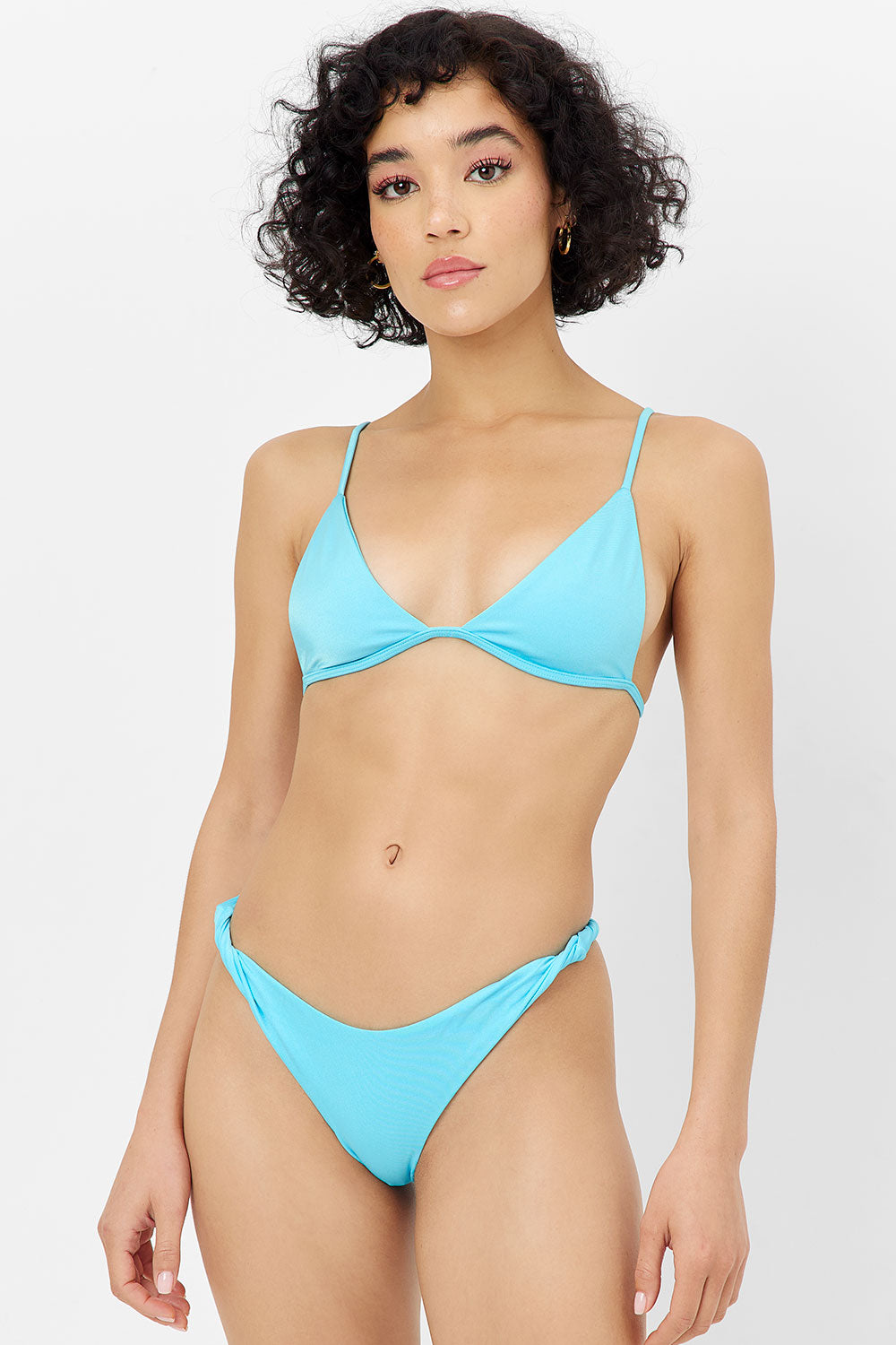 Katarina Shine Cheeky Bikini Bottom - Aquamarine