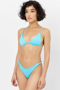 Katarina Shine Cheeky Bikini Bottom Aquamarine
