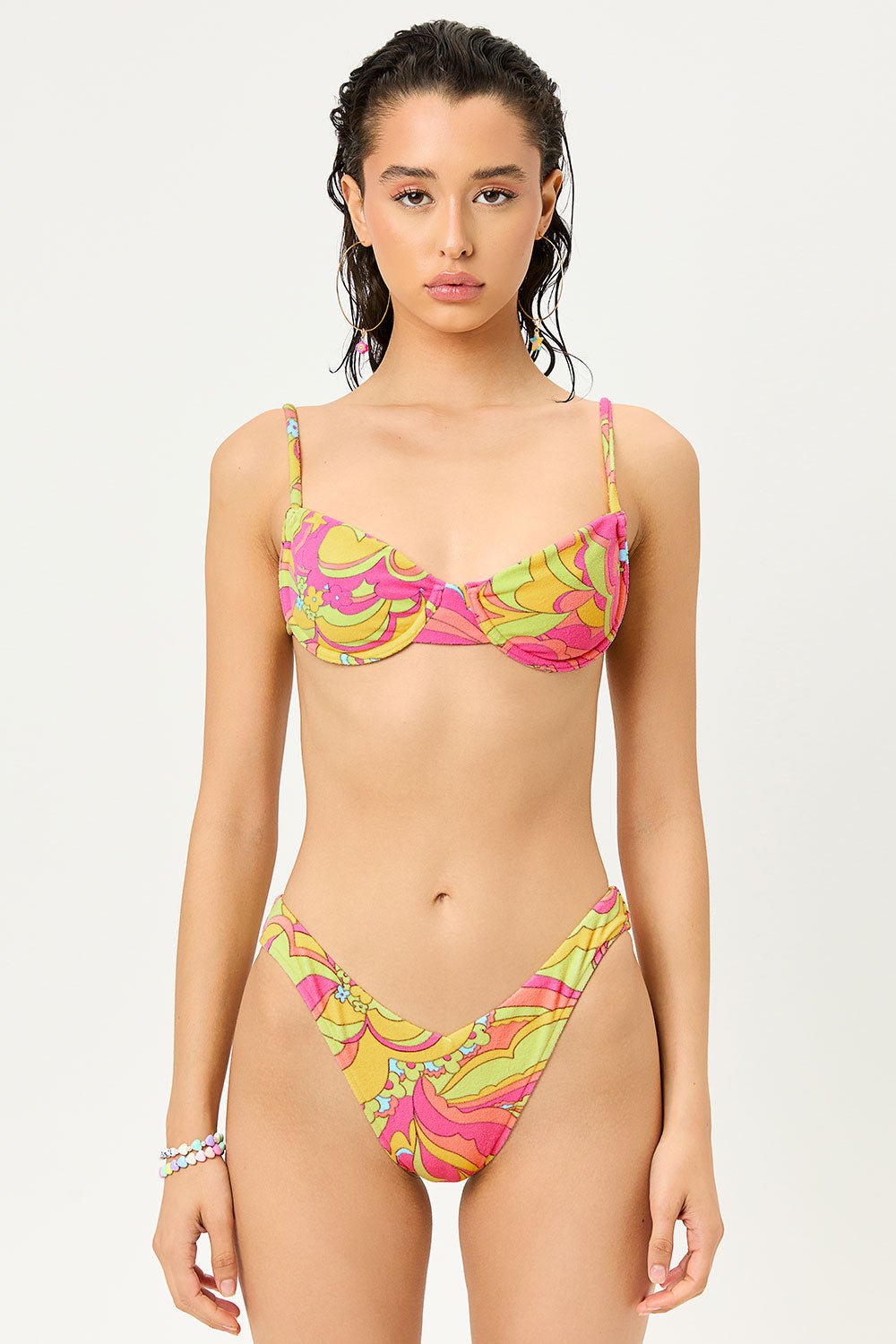 The Key West Terry - Underwire Bikini Top by Watercolors Swim