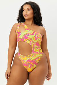 Makie Peace Terry One Shoulder One Piece Extended