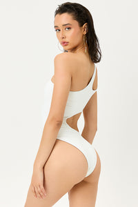 Makie White Cheeky One Piece Swimsuit