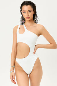 Makie White Cheeky One Piece Swimsuit